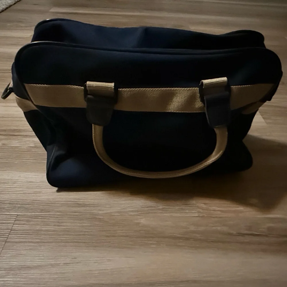 Atlantic| Vintage Navy and Tan Carry On Bag
